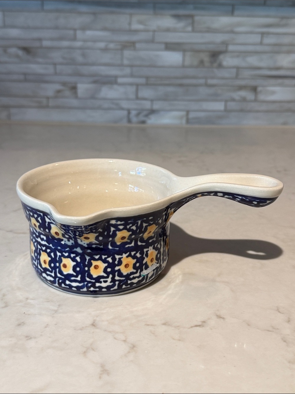 Boleslawiec Polish Pottery Gravy Sauce Boat